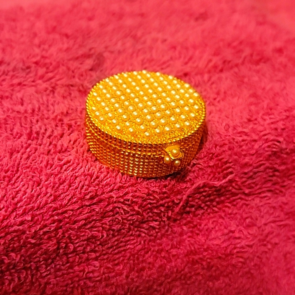 Vintage 1960s Max Factor Golden Woods Perfume Compact *Empty*